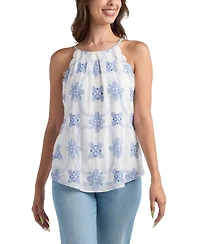 Bcx Juniors' Embroidered Sleeveless Top