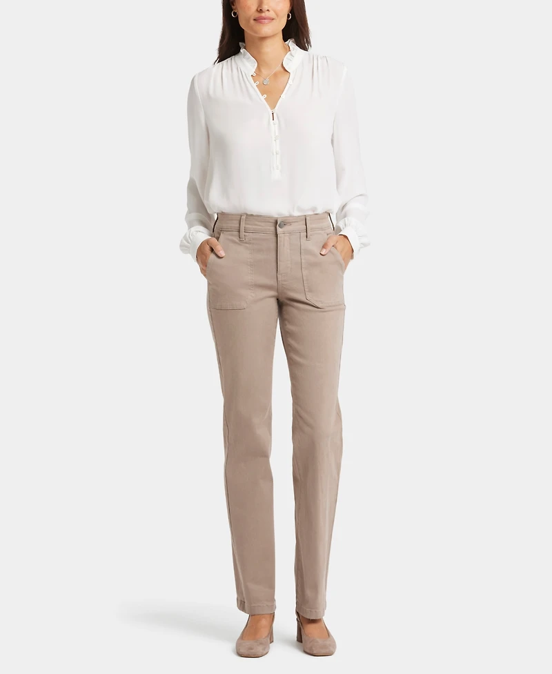 Nydj Women's Utility Marilyn Straight Jeans