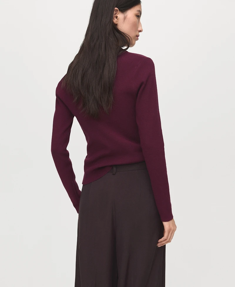 Mango Women's Long-Sleeved Polo-Neck Sweater