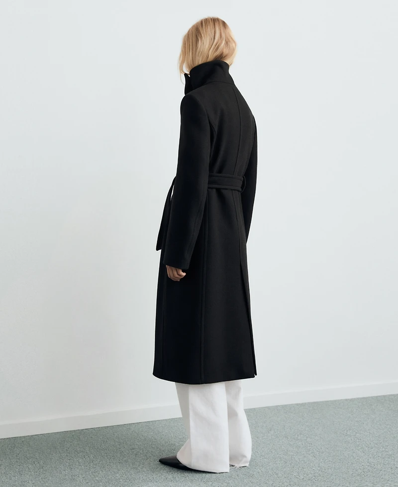 Mango Women's Manteco Wool Belt Coat
