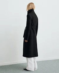 Mango Women's Manteco Wool Belt Coat