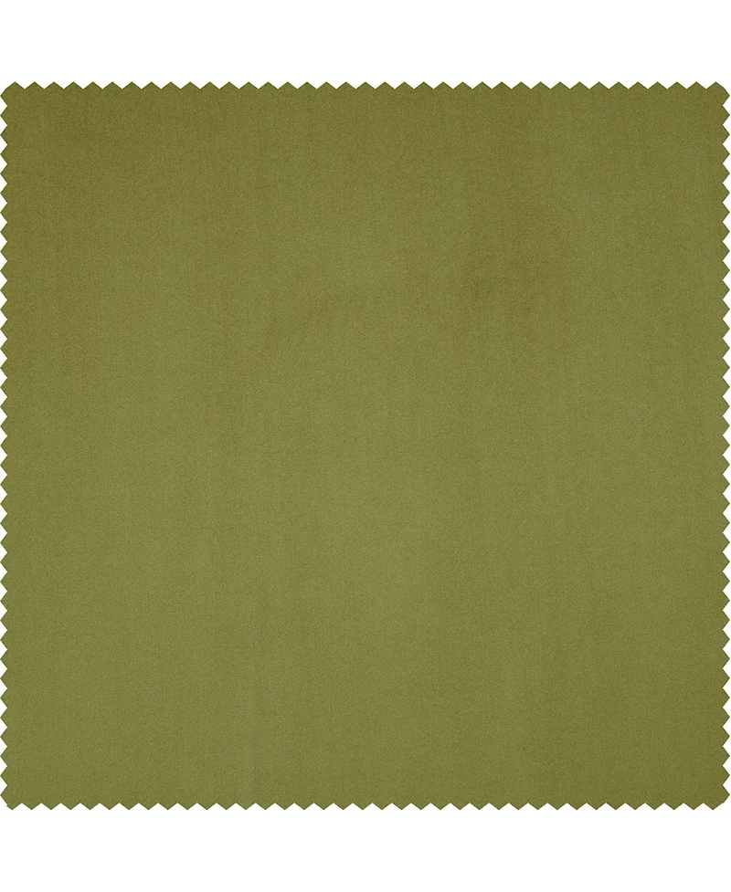Half Price Drapes Jalapeno Green Signature Plush Velvet Hotel Blackout Curtain