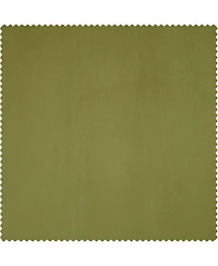 Half Price Drapes Jalapeno Green Signature Plush Velvet Hotel Blackout Curtain