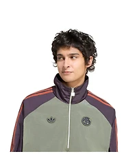 Adidas Men's Green Bayern Munich Terrace Icons Half-Zip Jacket
