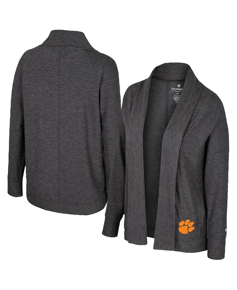 Colosseum Women's Charcoal Clemson Tigers Dash Cardigan