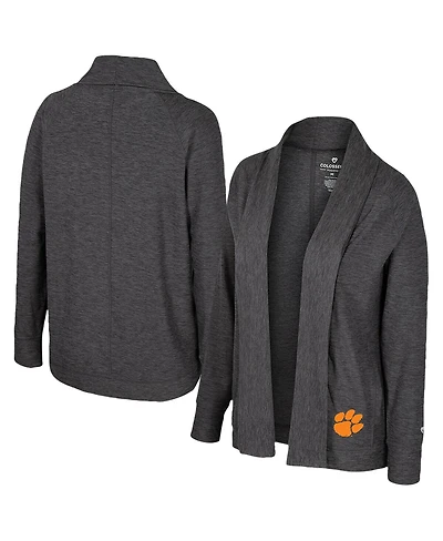 Colosseum Women's Charcoal Clemson Tigers Dash Cardigan