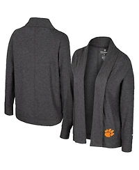 Colosseum Women's Charcoal Clemson Tigers Dash Cardigan