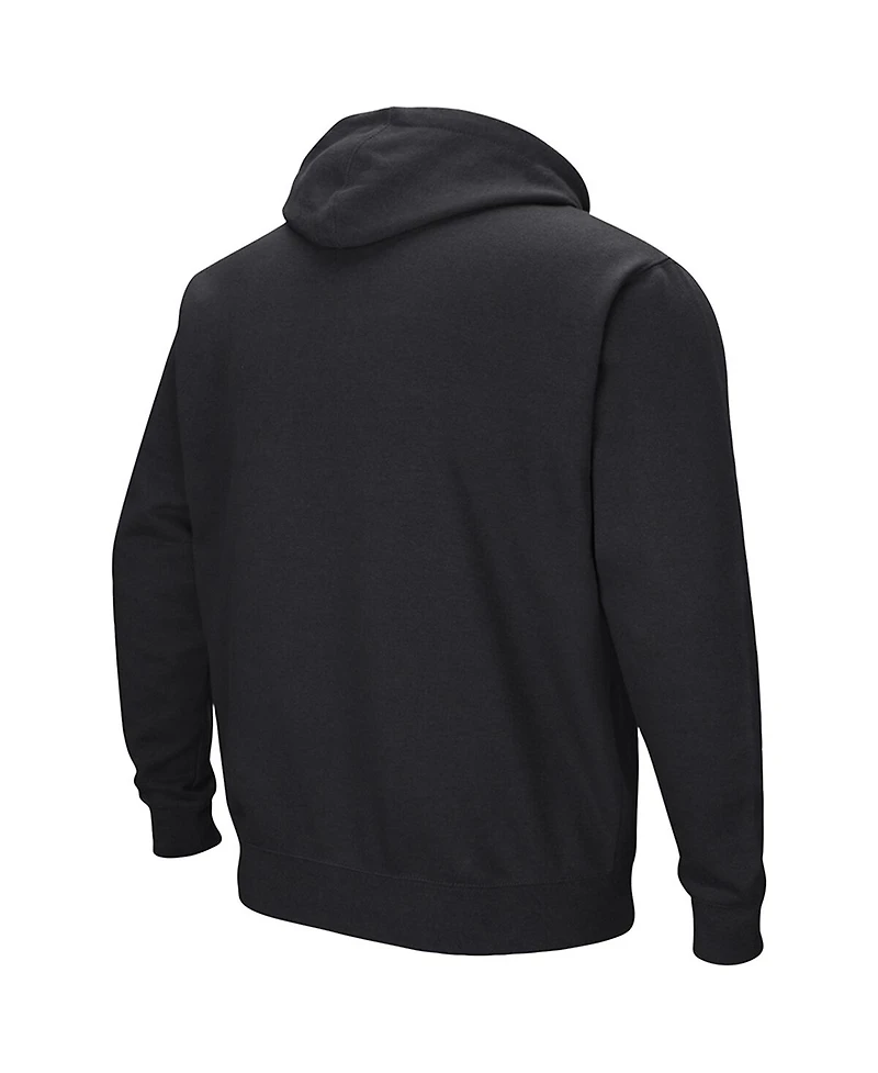 Colosseum Men's Black Grambling Tigers Arch Logo 3.0 Pullover Hoodie