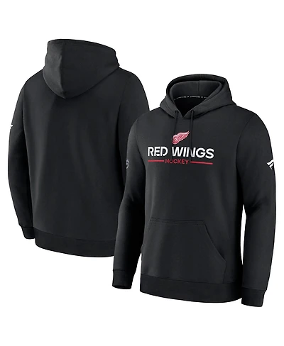 Fanatics Men's Black Detroit Red Wings Authentic Pro Primary Hoodie