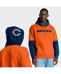 Fanatics Men's Orange Chicago Bears Helmet Pullover Hoodie