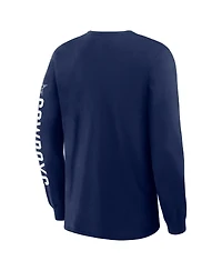 Fanatics Men's Navy Dallas Cowboys Hometown Sweep Legacy Long Sleeve T-Shirt