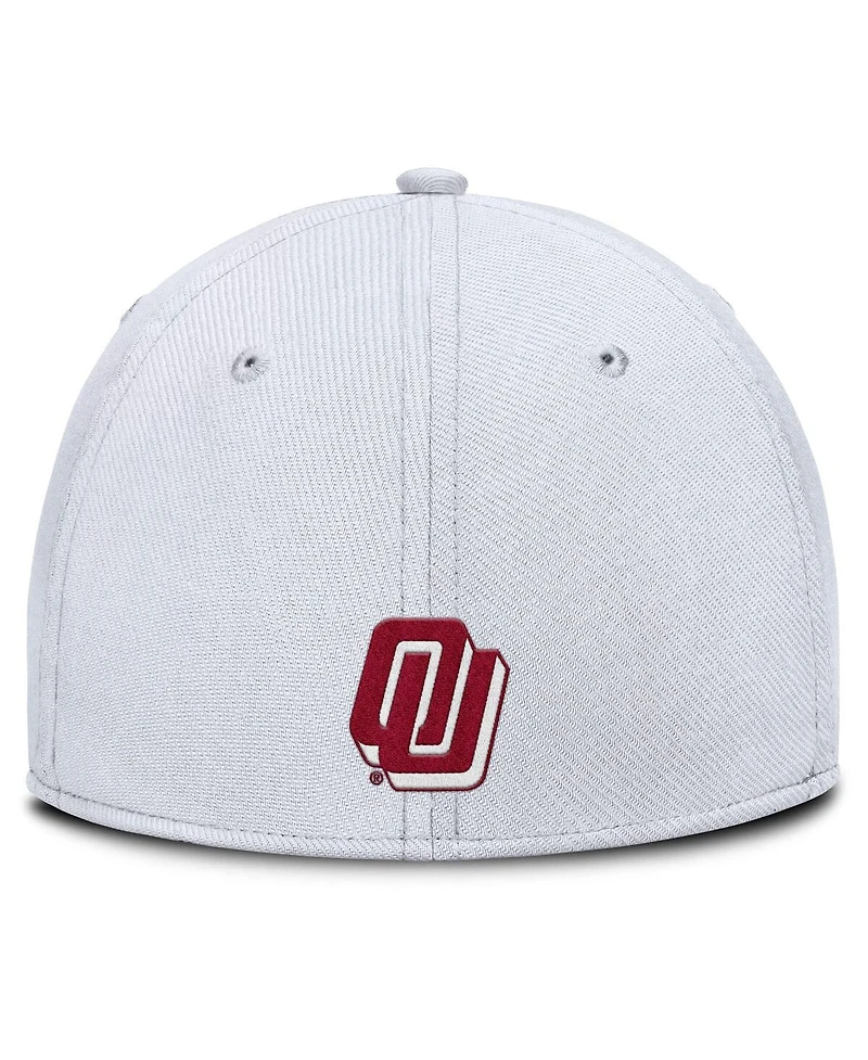 Nike Men's White Oklahoma Sooners Rise Academic Dri-fit Flex Hat