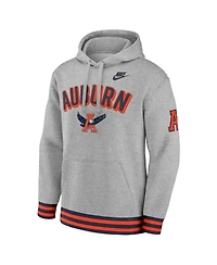 Nike Men's Heather Gray Auburn Tigers Legacy Retro Pullover Hoodie