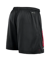 Nike Men's Red/Black Georgia Bulldogs Courtside Standard Issue Dri-fit Reversible Shorts