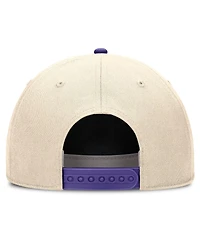 Nike Men's Natural/Purple Lsu Tigers Academic Rise Dri-fit Adjustable Hat