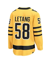 Fanatics Men's Kris Letang Gold Pittsburgh Penguins Alternate Breakaway Player Jersey