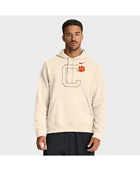 Nike Men's Cream Clemson Tigers Campus Shadow Hoodie
