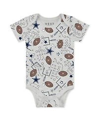 Wear by Erin Andrews Baby Boys and Girls Newborn 3-Piece Dallas Cowboys Turn Me Around Bodysuits Pant Set
