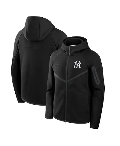 Nike Men's Black New York Yankees Tech Fleece Windrunner Full-Zip Hoodie Jacket