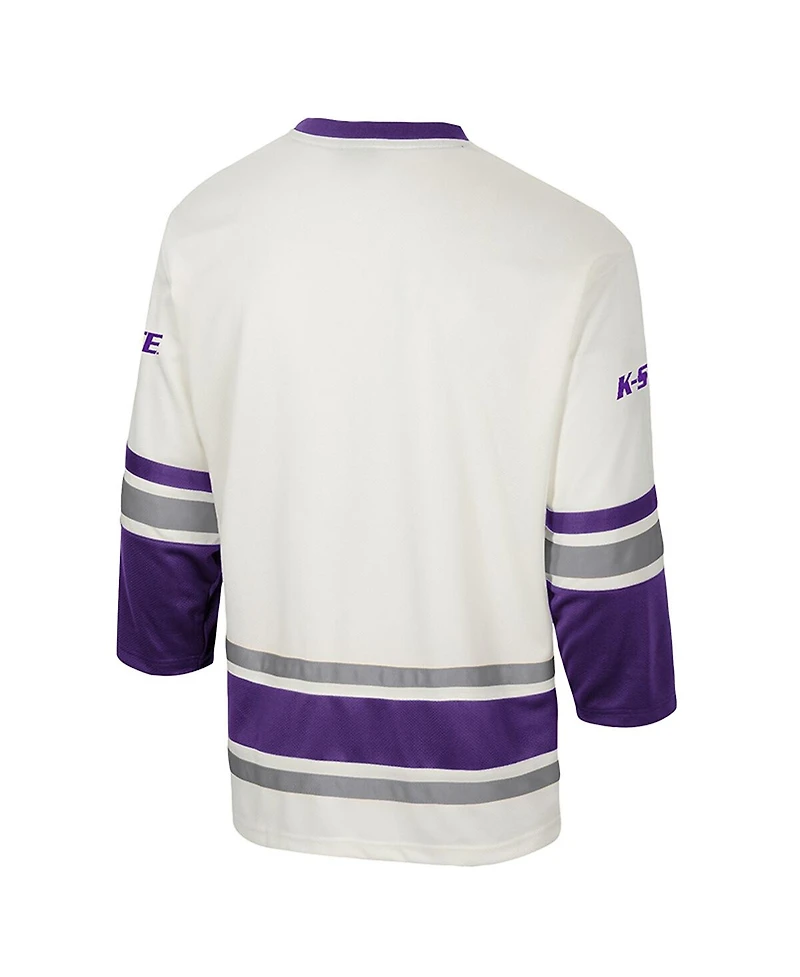 Colosseum Men's Cream Kansas State Wildcats Puck Proud Fashion Hockey Jersey