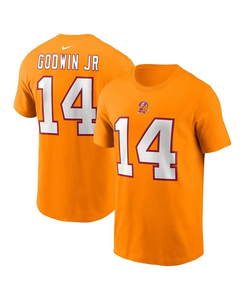 Nike Men's Chris Godwin Jr. Orange Tampa Bay Buccaneers Player Name Number T-Shirt