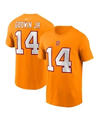 Nike Men's Chris Godwin Jr. Orange Tampa Bay Buccaneers Player Name Number T-Shirt