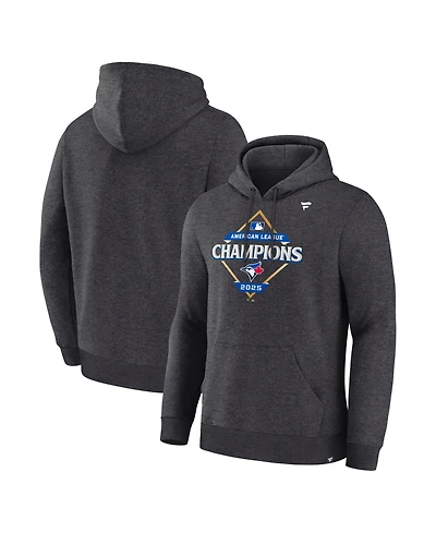 Fanatics Men's Heather Charcoal Toronto Blue Jays 2025 American League Champions Locker Room Hoodie