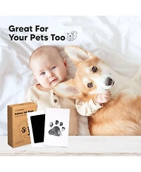 KeaBabies 4pk Inkless Ink Pad for Baby Hand and Footprint Kit, Clean Touch Dog Paw