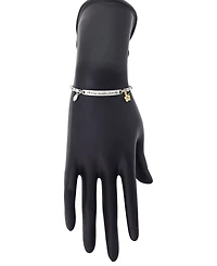 Disney Lilo and Stitch "Ohana" Crystal Adjustable Bolo Bracelet