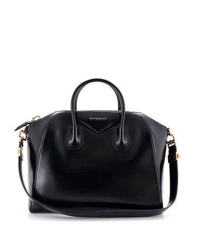 Pre-Owned Givenchy Antigona Bag Glazed Leather