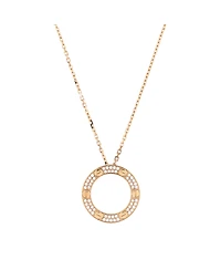 Pre-Owned Cartier Pave Love Pendant Necklace