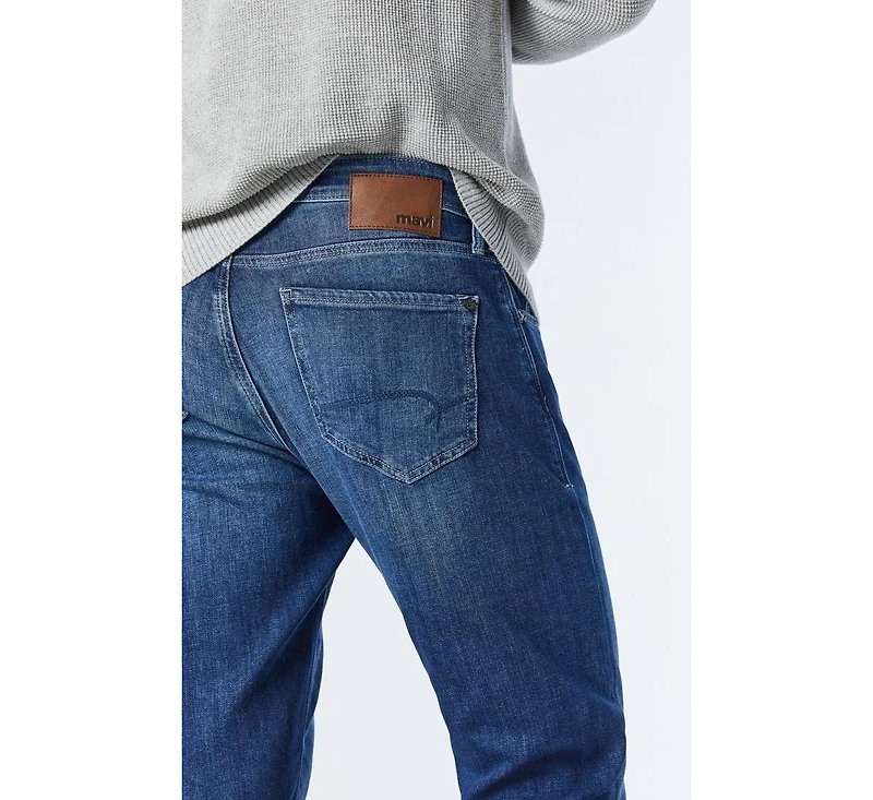 Mavi Jeans Men's Zach Straight Leg Mid Brushed Nashville