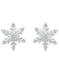 Macy's Diamond Earrings (1/10 ct. t.w.) in Sterling Silver