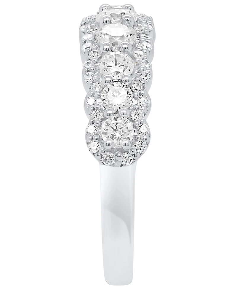 Forever Grown Diamonds Diamond Ring (1 ct. t.w.) in 14K Gold Plated Sterling Silver White Rhodium