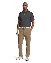 Pga Tour Men's All-Over Micro Jacquard Short-Sleeve Golf Polo Shirt