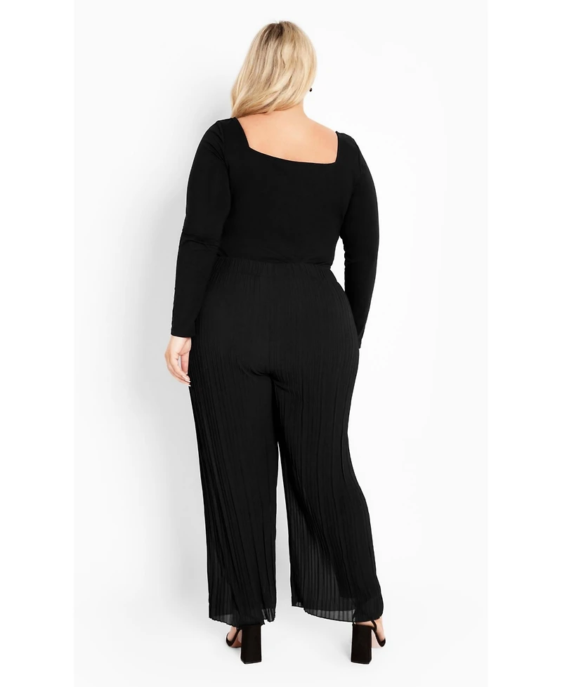 Avenue Women's Victoria Pleated Pull On Pant