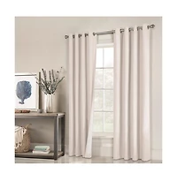 Thermalogic Ventura Triple Pass Foamback Blackout Top Panel With 8 Metal Grommets - 104x95", Natural