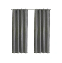 Thermalogic Bryson Provides Uv Protection Exclusive Room Darkening Grommet Curtain Panel 52" x 108" Grey