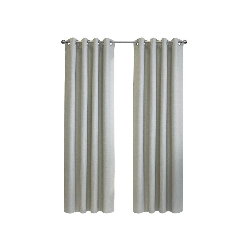 Thermaplus Zoey Room Darkening Window Treatment Grommet Curtain Panel for Bedroom Livingroom 52" x 95" Grey
