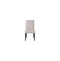 Porter Designs Enna Solid Wood Dining Chair, Cream (Set of 2)