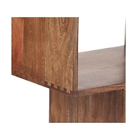 Porter Designs Portola Solid Acacia Wood Bookcase, Brown