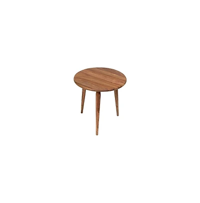 Porter Designs Urban Solid Sheesham Wood End Table, Natural