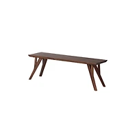 Porter Designs Portola Solid Acacia Wood Dining Bench, Brown