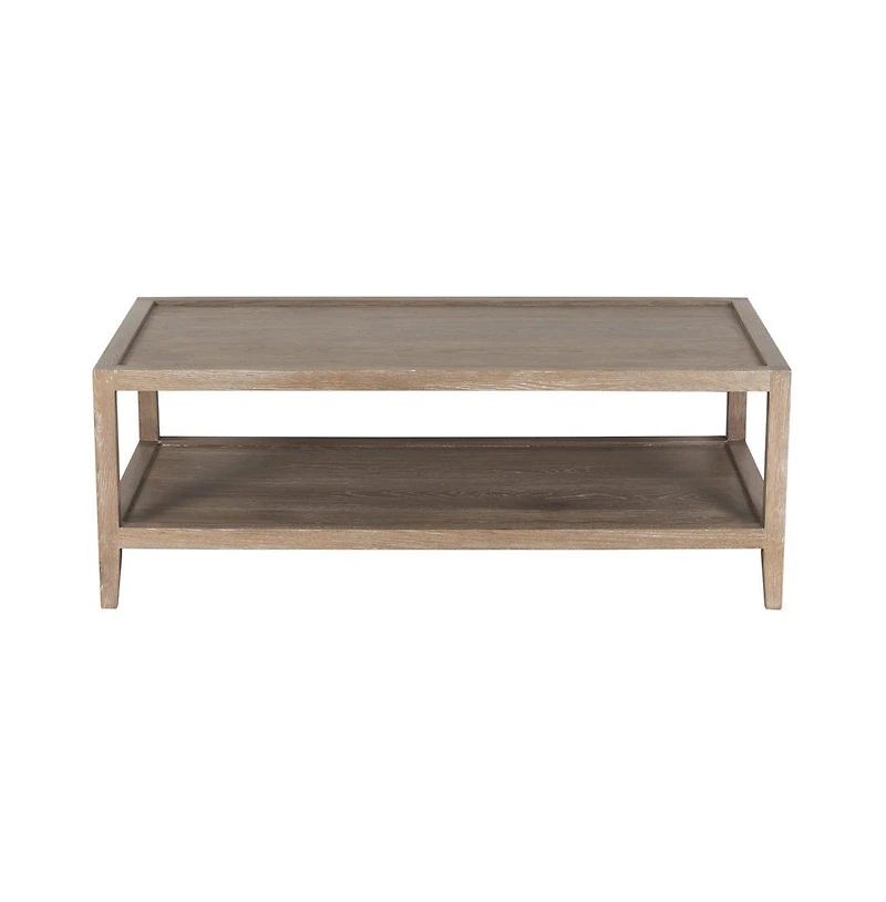 Lowell Solid White Oak Wood Coffee Table