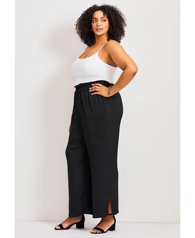 Avenue Women's Elly Wide Leg Pull On Pant