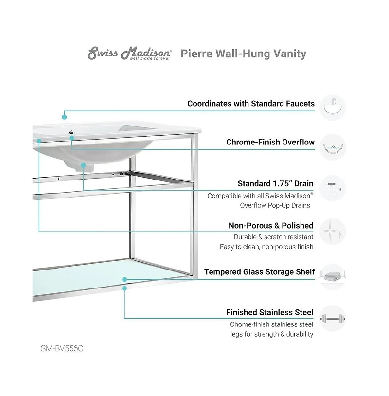 Pierre Single, Open Shelf