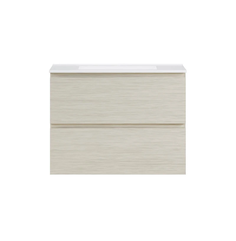 Swiss Madison Liberte 30" Wall-Mounted Bathroom Vanity in Oak with Sink Top