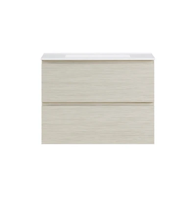 Swiss Madison Liberte 30" Wall-Mounted Bathroom Vanity in Oak with Sink Top