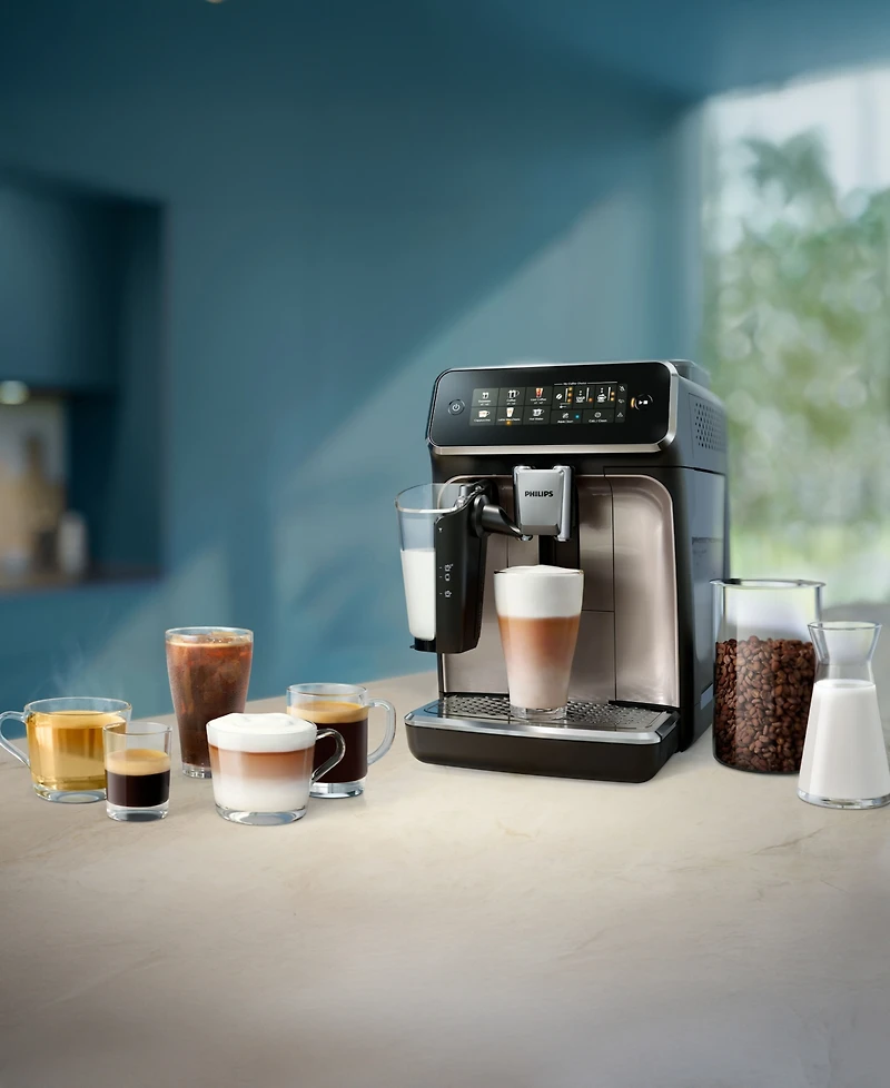 Philips 3300 Series Fully Automatic Espresso Machine with LatteGo Milk Frother