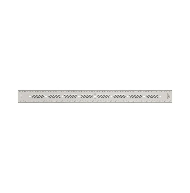 JessEm 07417 Stainless Steel 600mm Precision Ruler with Patented Flex Grip and Fade Resistant Markings